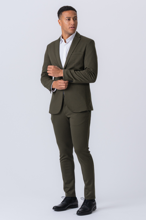 The Original Performance Suit™️ (mørkegrønn) + Slips - Pakketilbud