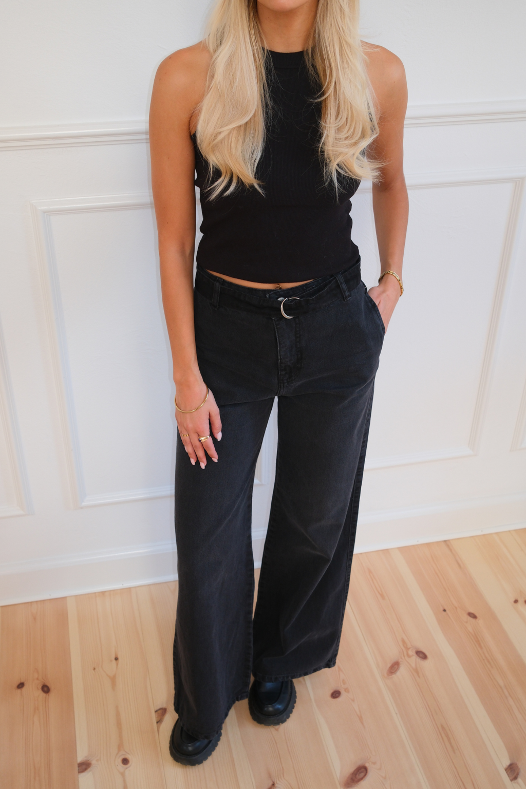 Amalia Jeans - Mørkegrå