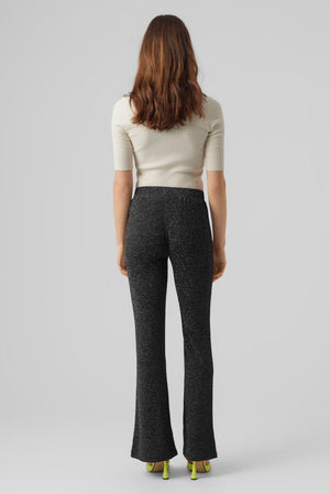 Kanva Flare Bukser - Silver Lurex