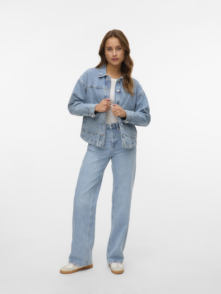 Jamie Denim Shacket - Lyseblå Denim