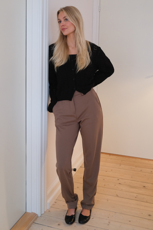 Virginia Strikkecardigan - Svart