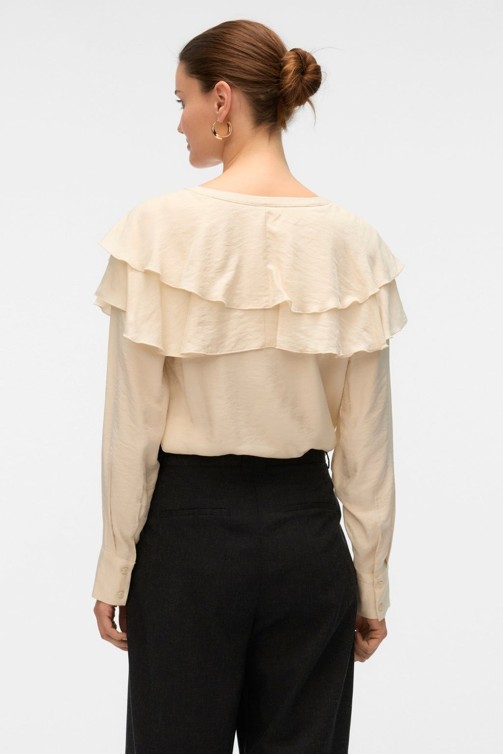 Lizzi Flounce Top - Bjørk