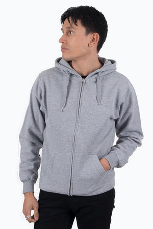 Zip sweat hoodie - Lys Grå