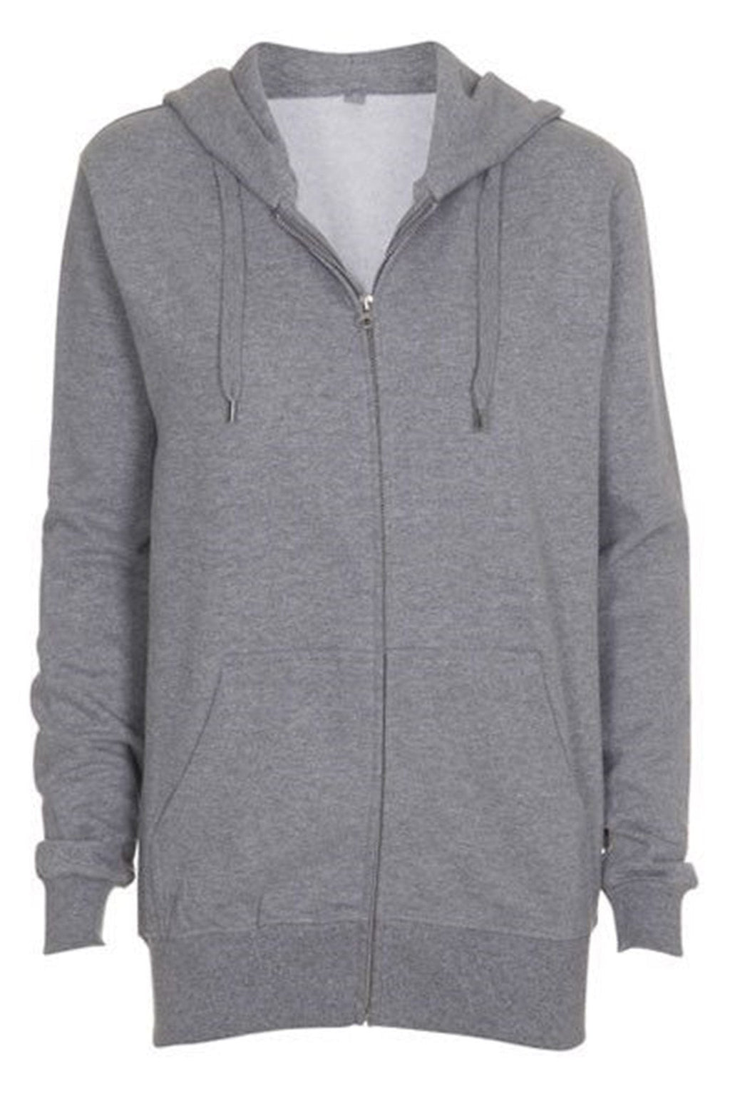 Zip sweat hoodie - Lys Grå