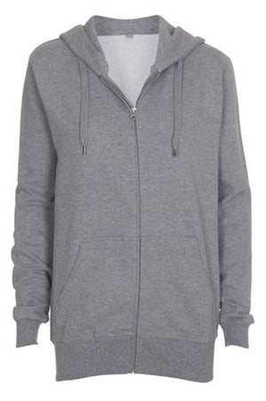 Zip sweat hoodie - Lys Grå