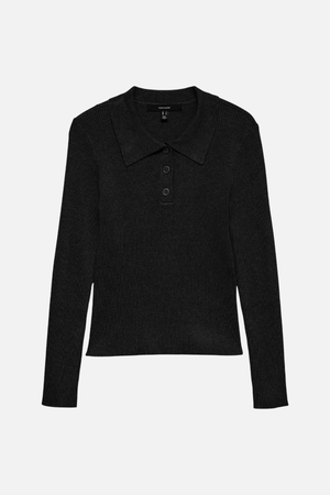 Silje Poloneck Pullover - Svart