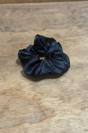 Satin Scrunchie - Svart