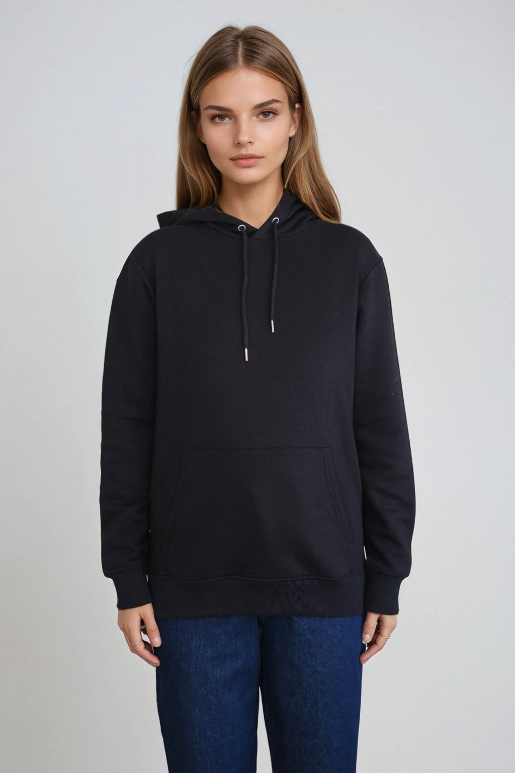 Sweatshirt Hoodie - Svart