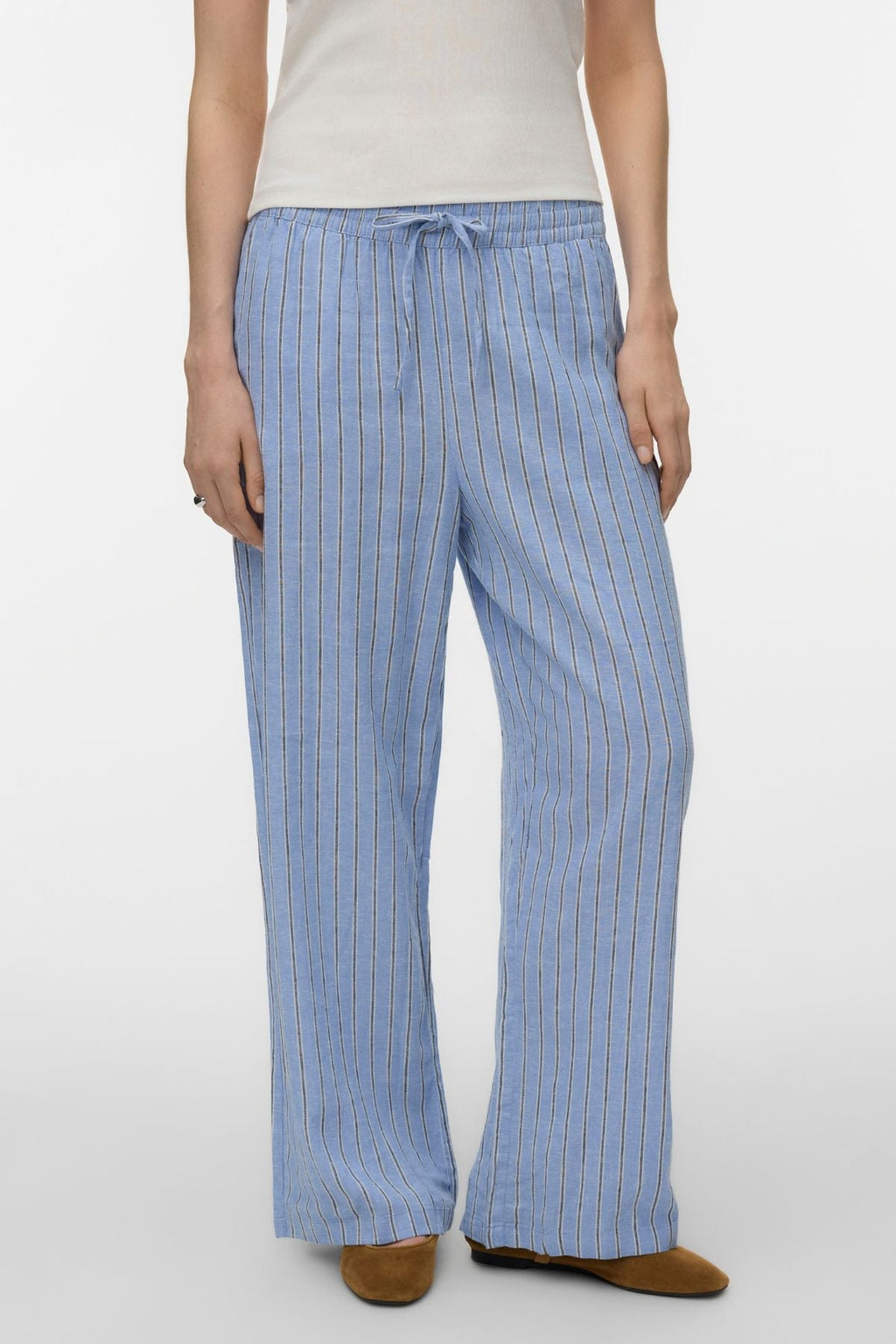 Linn Pants - Cornflower Blue/Navy