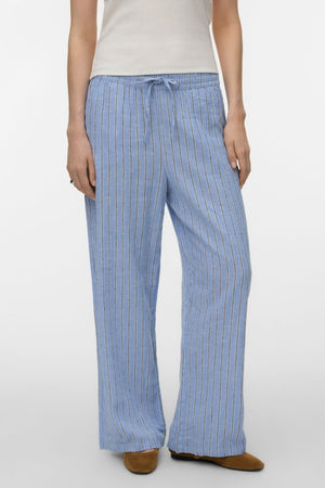 Linn Pants - Cornflower Blue/Navy