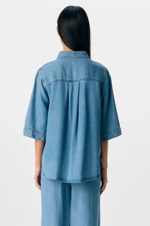 Frame Denim Top - Lys Blå Denim