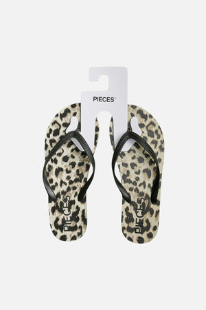 Sommer Print Flip Flop - Svart Leo