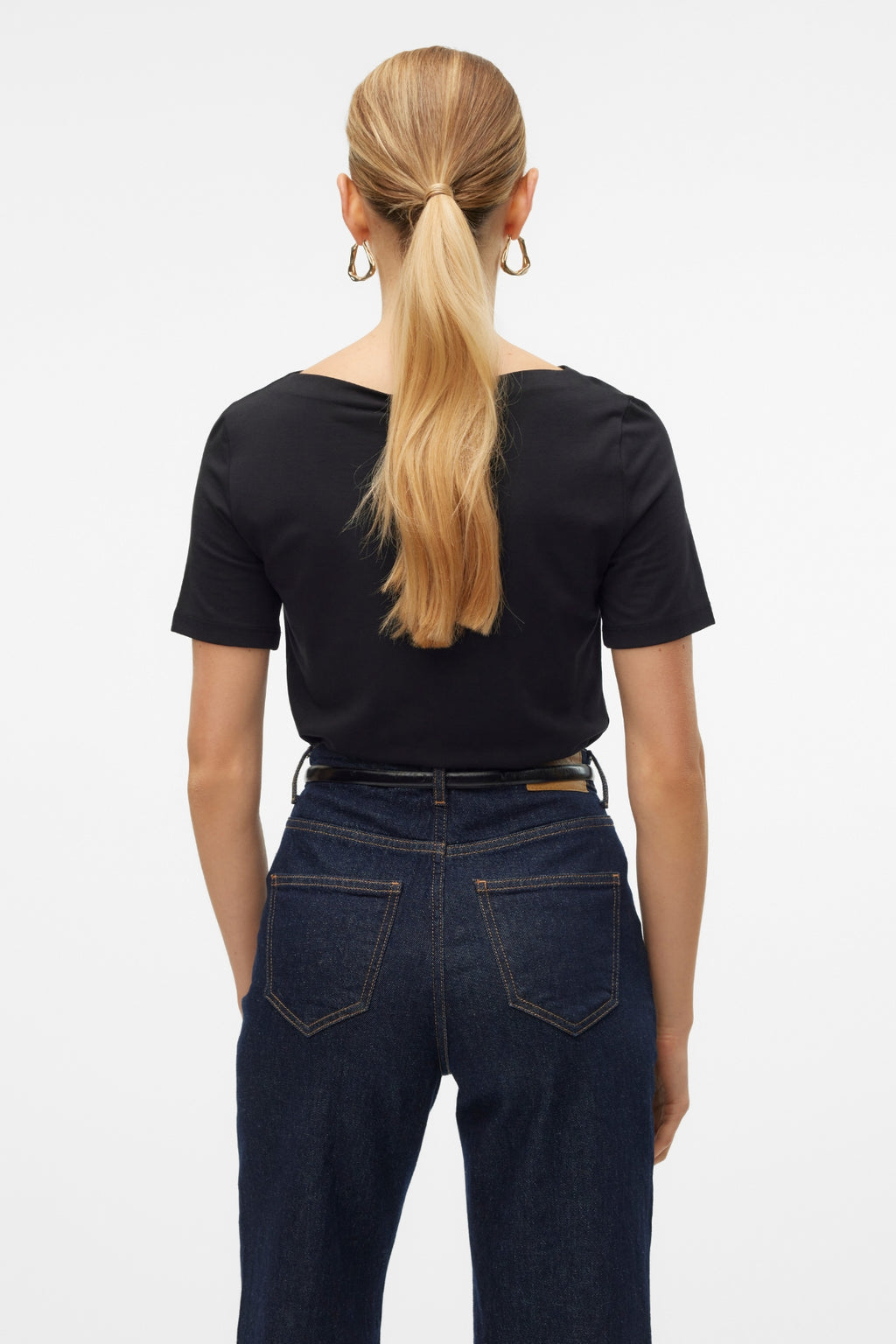 Panda Modal Top - Svart