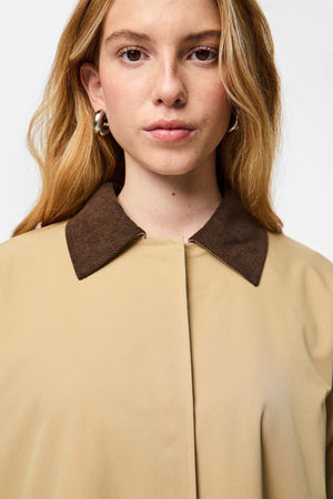 Jorma Long Light Jacket - Travertine Hot Fudge