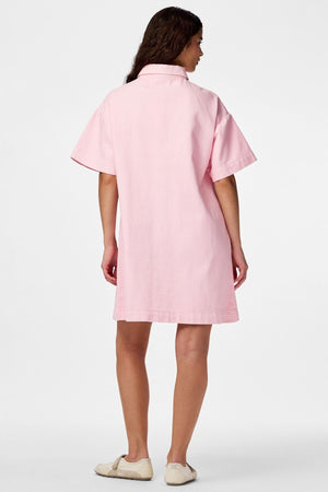 Sky A-Shape Denimkjole - Roseate Spoonbill