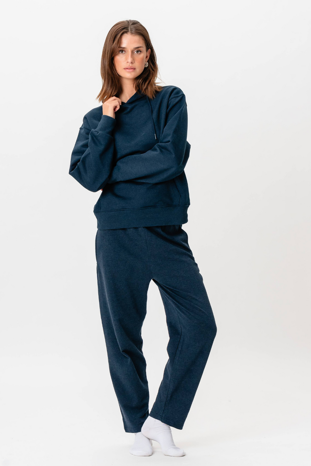 Heavy Hoodie - Heather Navy