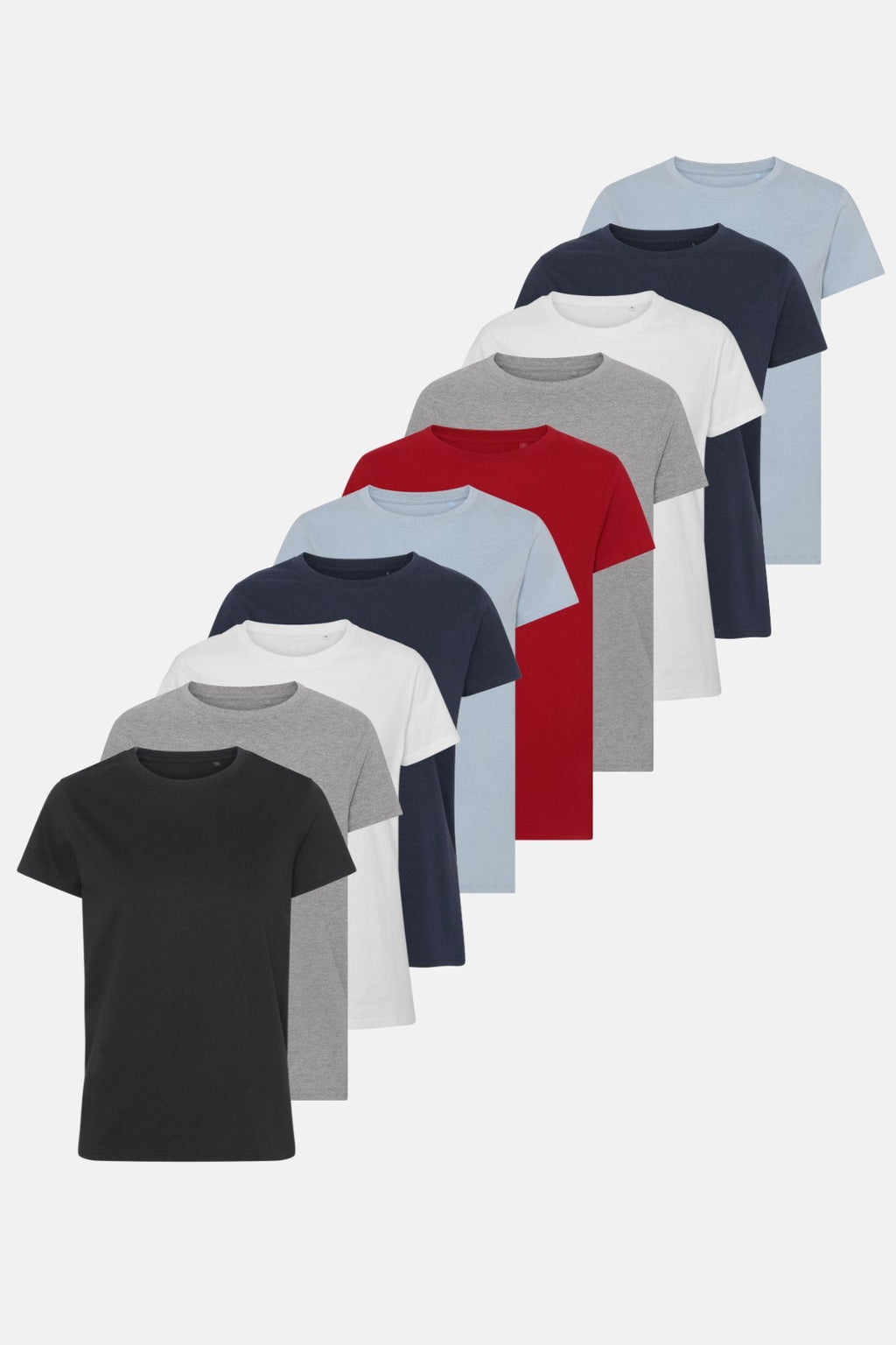 Basic T-skjorte - Pakketilbud (9 stk.)
