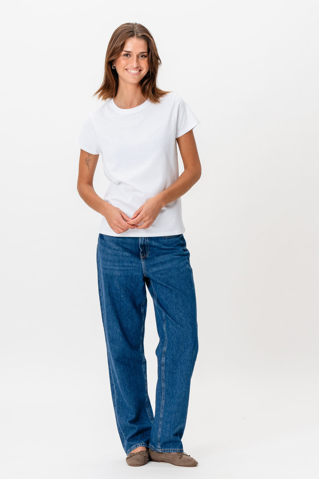 Basic T-shirt - Hvit