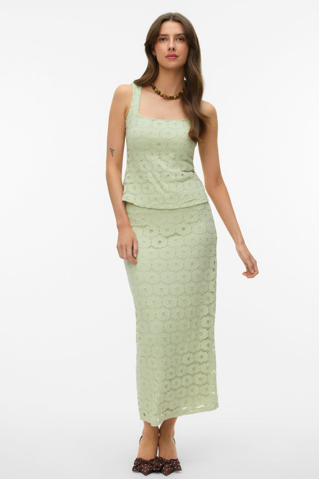 Janelle Ankle Skjørt - Fog Green