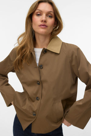 Chelseafia Short Jacket - Brun