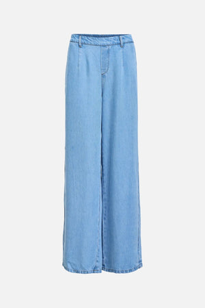 Frame Lisa Wide Pants - Light Blue Denim