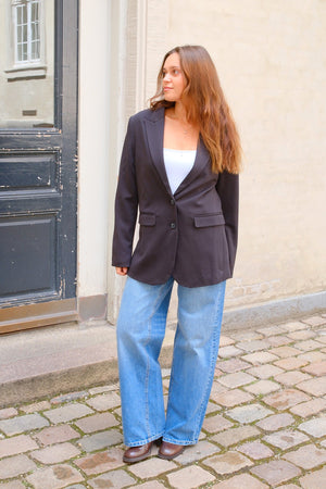 Klassisk fit Blazer - Marineblå