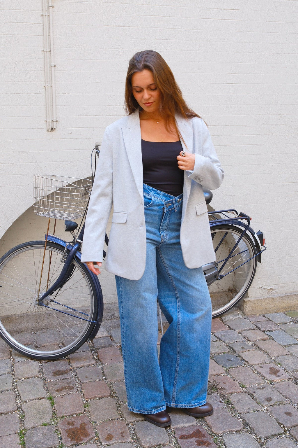 Klassisk fit Blazer - Lys Grå