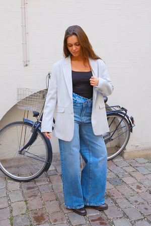 Klassisk fit Blazer - Lys Grå