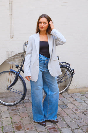 Klassisk fit Blazer - Lys Grå