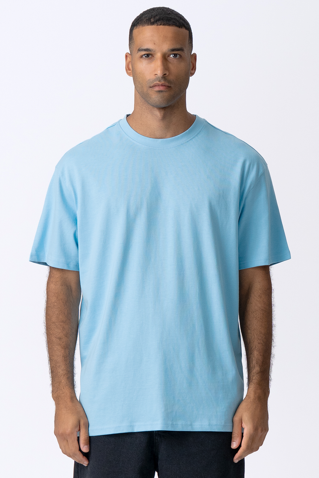 Heavy Oversized T-skjorte - Baltisk Blå