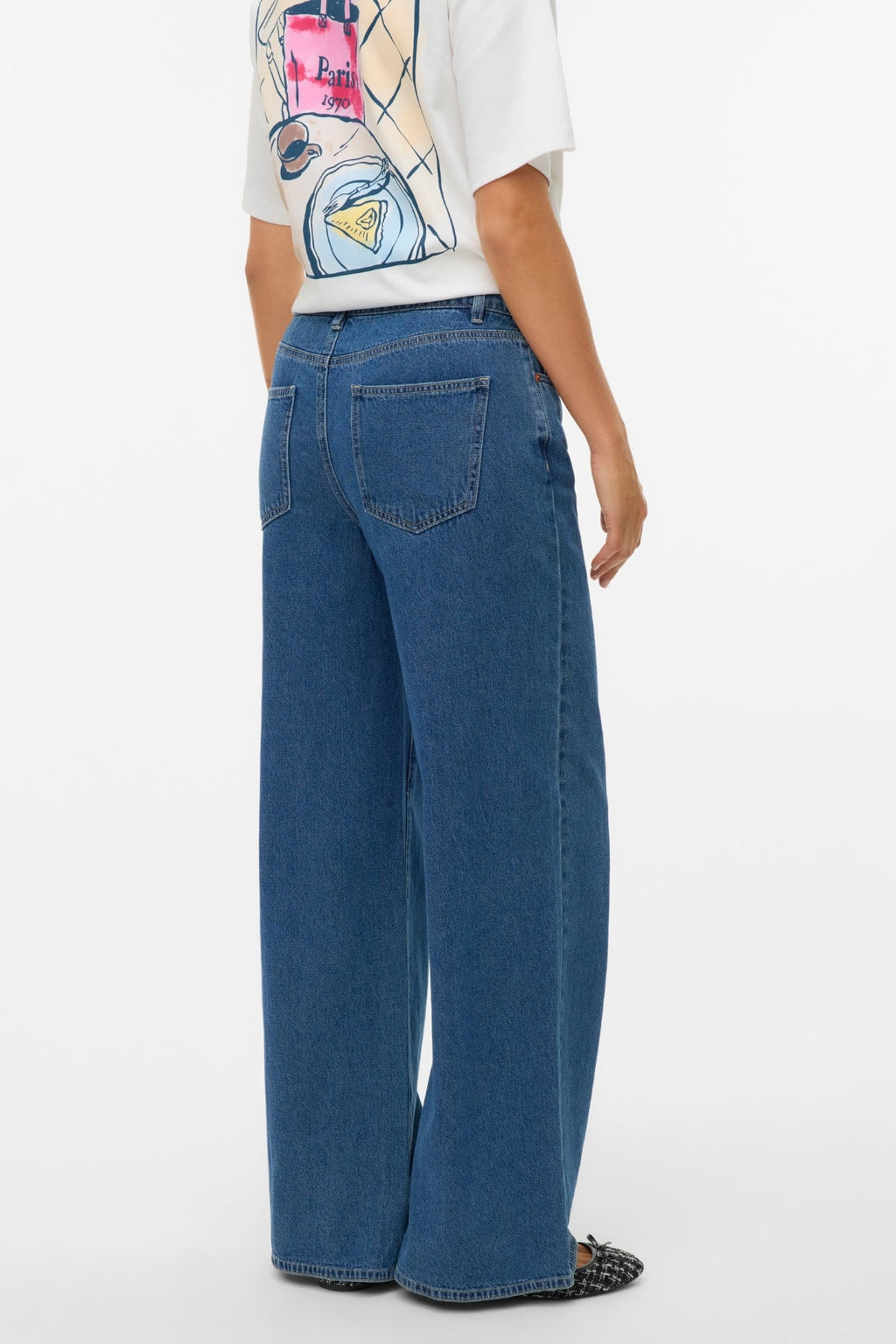 Remy Wide Jeans - Medium Blue Denim