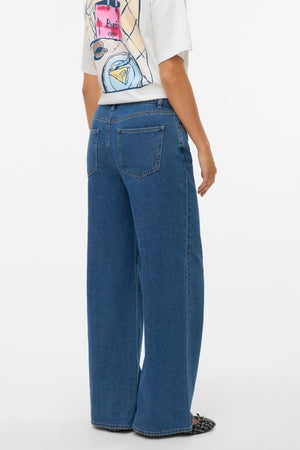 Remy Wide Jeans - Medium Blue Denim