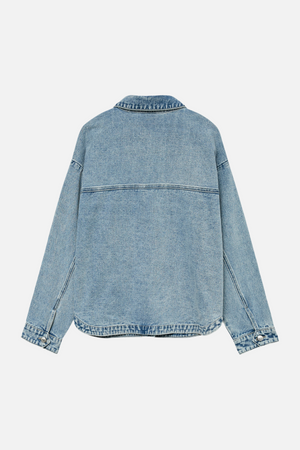 Jamie Denim Shacket - Lyseblå Denim