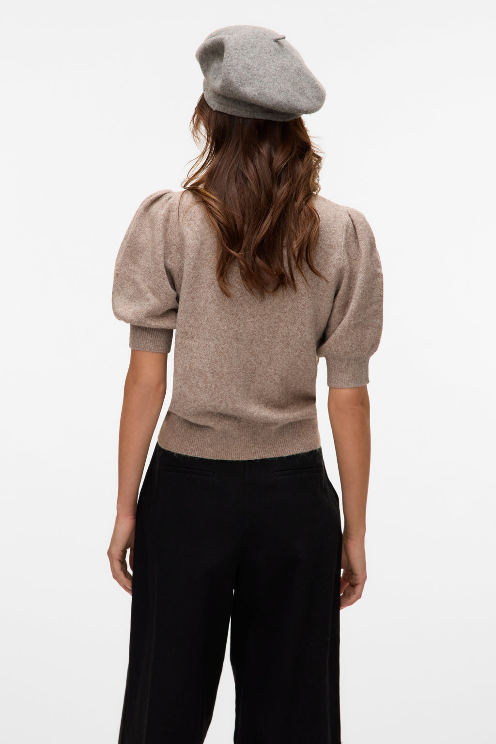 Doffy O-Neck Genser - Moon Rock Melange