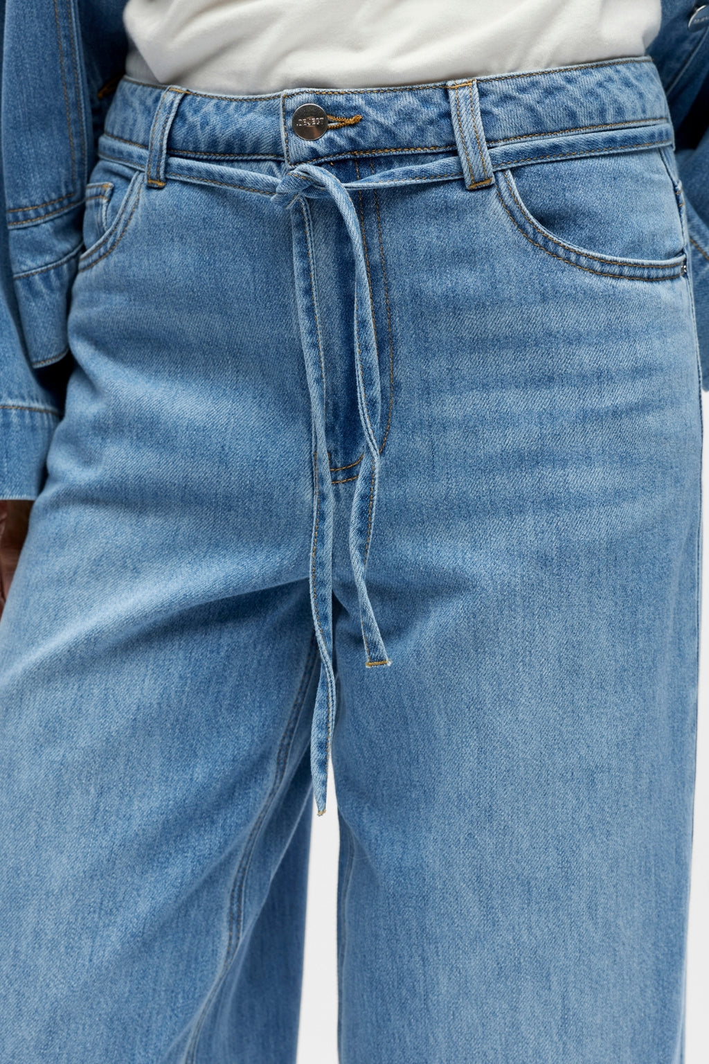Rosie Wide Jeans - Light Blue Denim