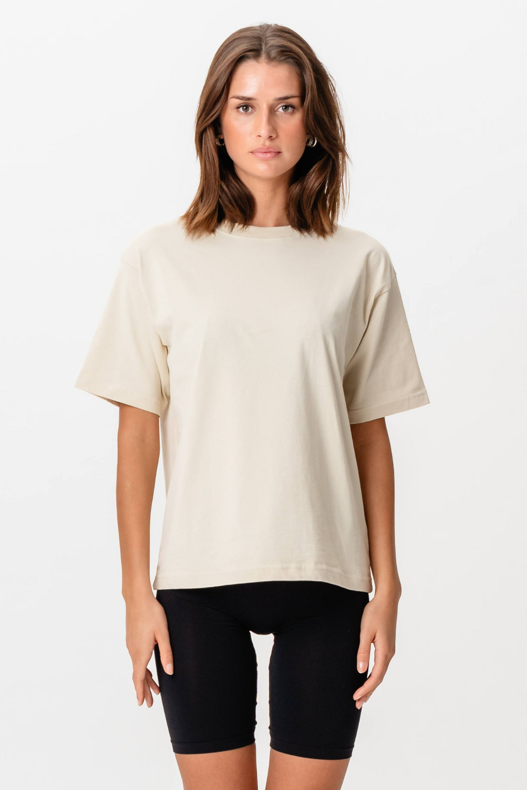 Boxfit T-skjorte - Beige