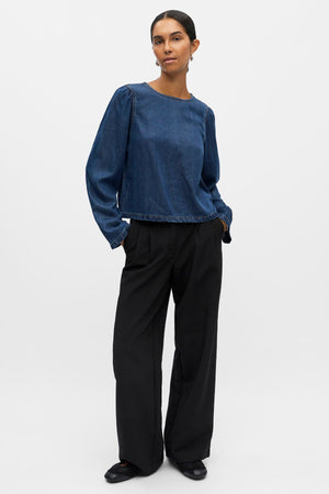 Frame Top - Mørkeblå Denim