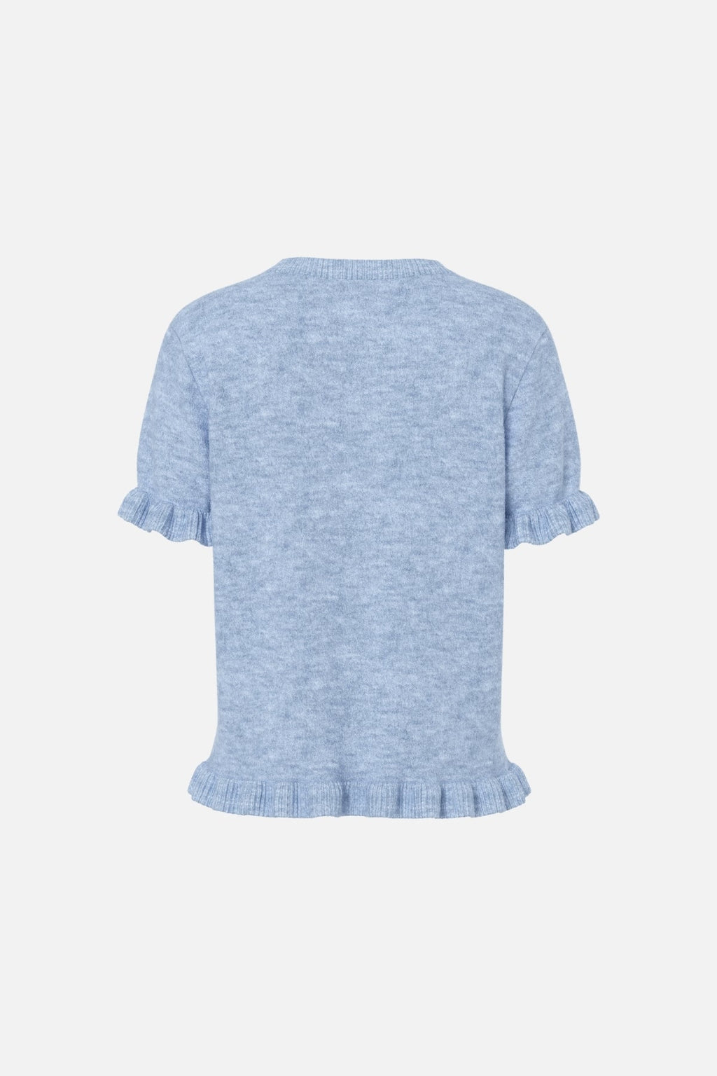 Lydia Frill Knit Cardigan - Cashmere Blue