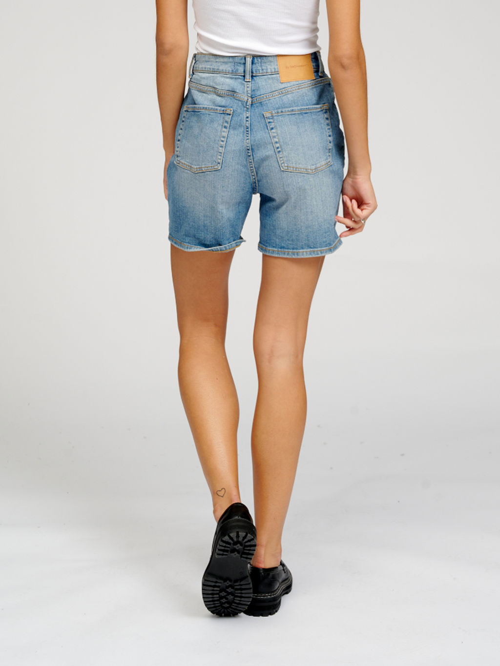 Denim Shorts - Medium Blue Denim