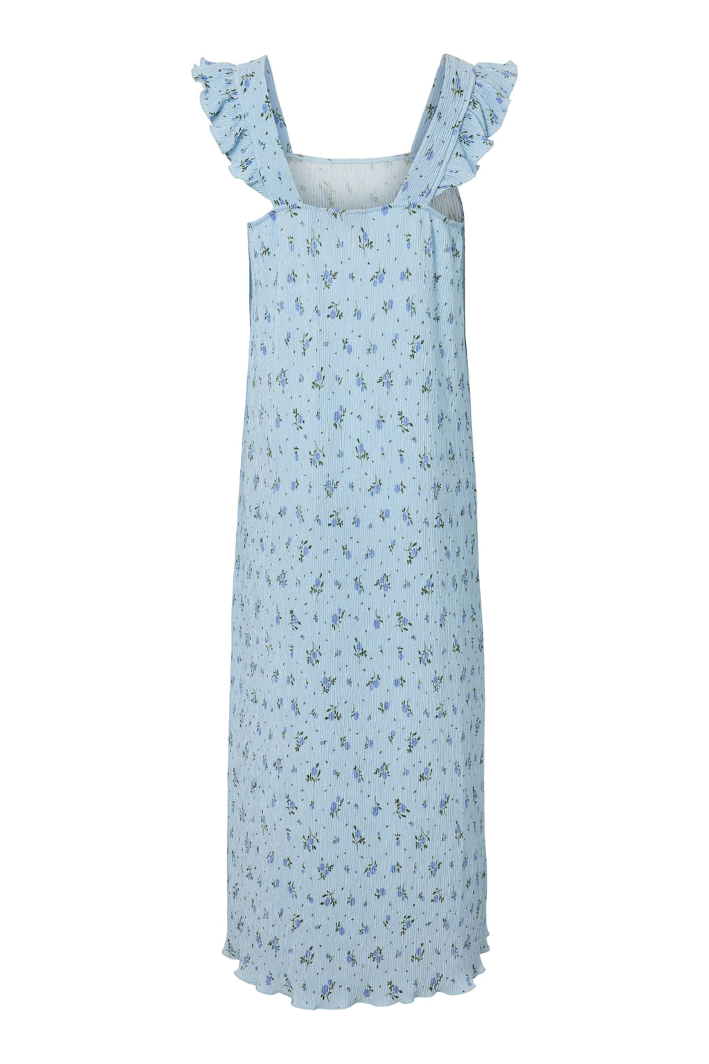 Flora Stroppkjole med kapper - Cashmere Blue