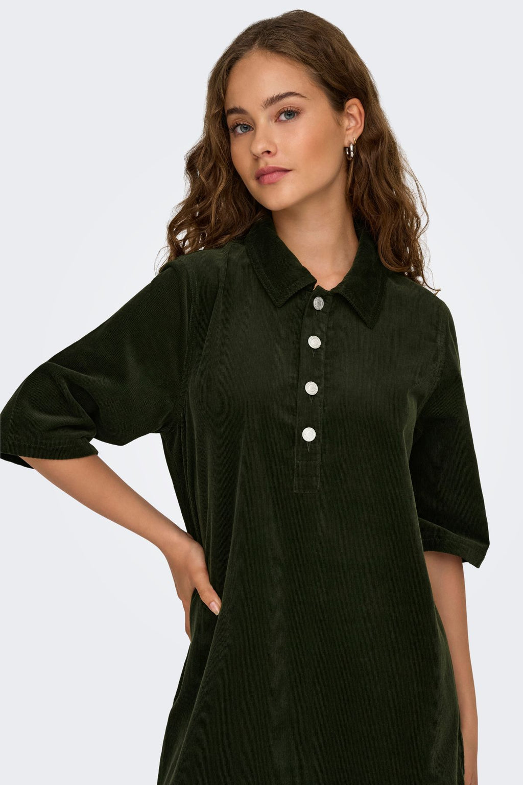 Nessa Kordfløyelkjole - Rosin