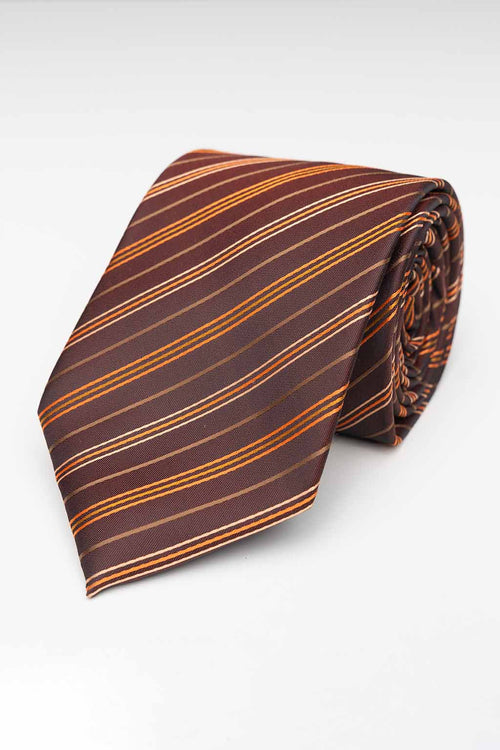 Slips - Burgunder - Orange/Sand Stripe