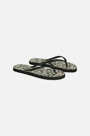 Sommer Print Flip Flop - Svart Leo