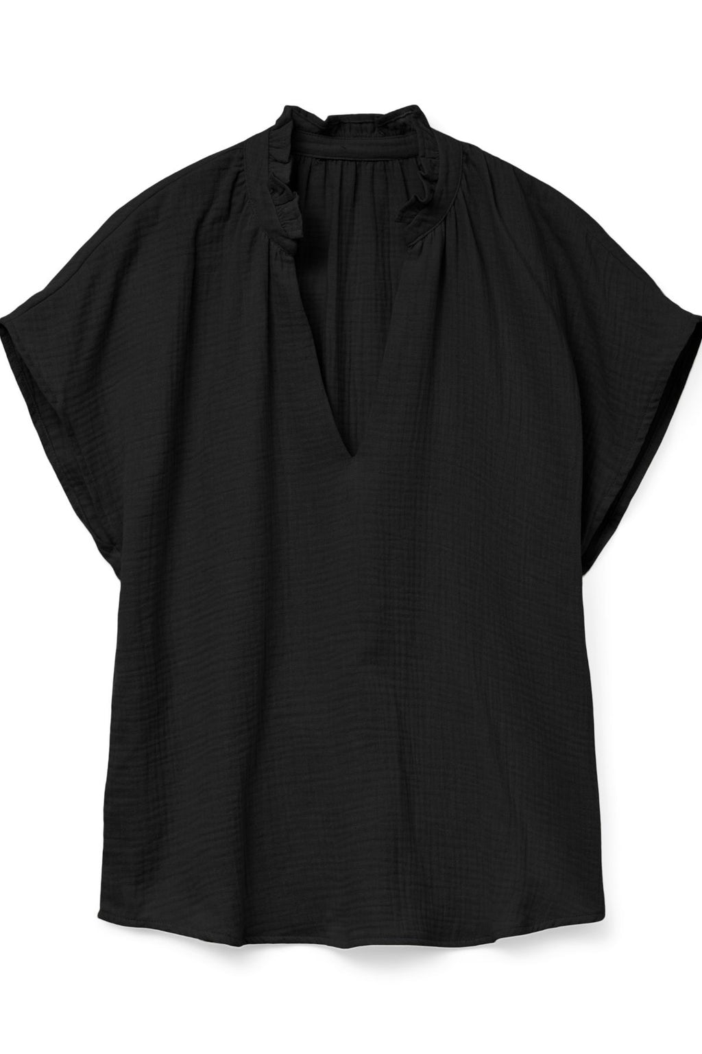 Natali V-Neck Top - Svart