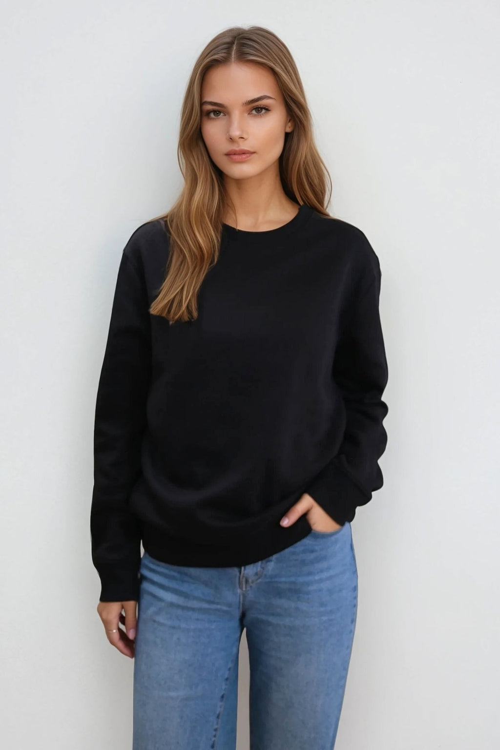 Essensiell Crewneck - Svart