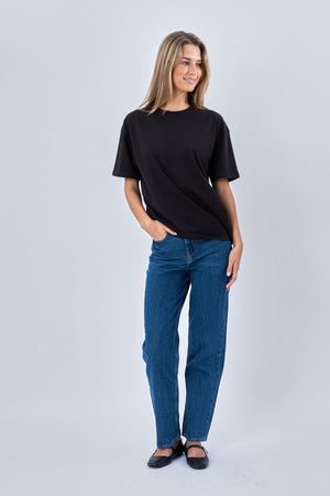 Heavy Boxfit Tee - Svart