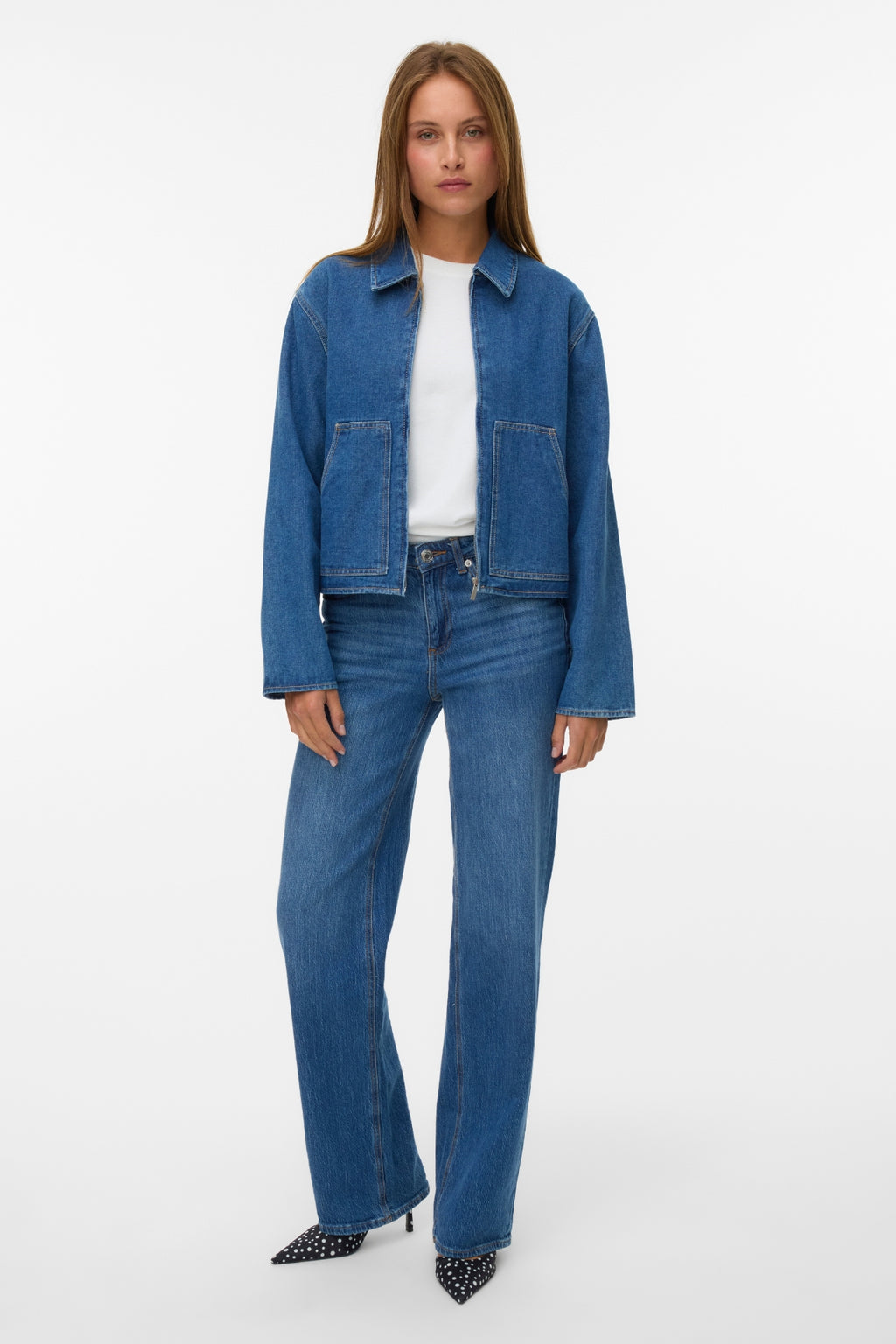 Aura Denimjakke - Medium Blue Denim