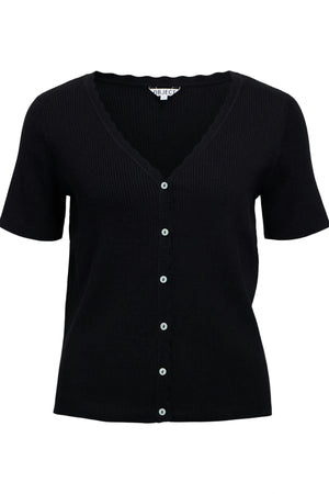 Kelly Re V-Neck Cardigan - Svart