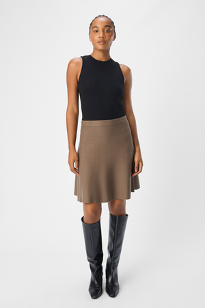 Reynard HW Kort Strikket Skjørt - Merl