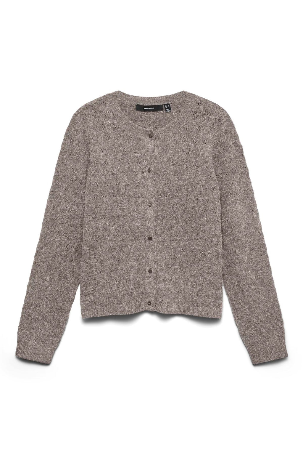 Doffy Stitch Ls O-Neck Cardigan - Mørk Grå